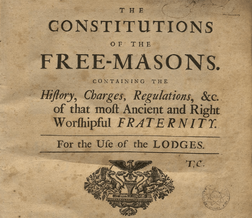 1717/1723 : naissance de la franc-maçonnerie « moderne »